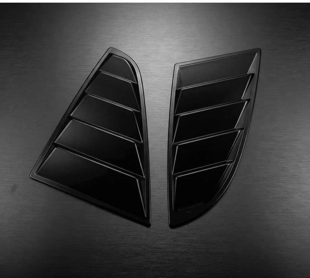 Gloss Black Rear Window Side Louvres – 2PCS