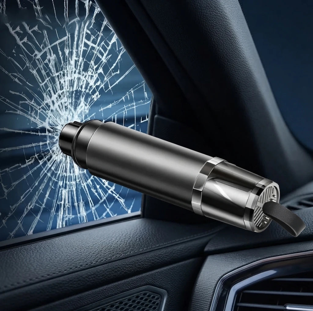 2-in-1 Car Emergency Window Breaker & Seat Belt Cutter