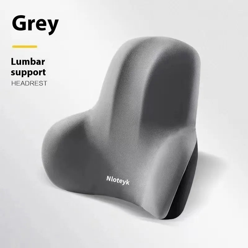 Universal Memory Foam Car Seat Cushion & Headrest Pillow