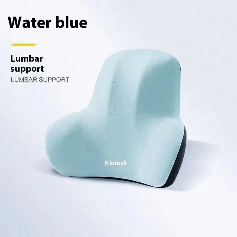 Universal Memory Foam Car Seat Cushion & Headrest Pillow