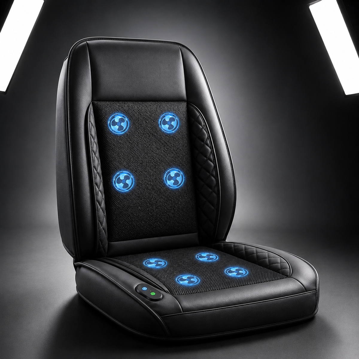 12V Ventilated Car Seat Cushion – 8-Fan Cooling System