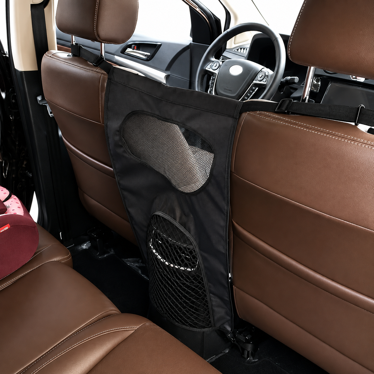 Universal Car Pet Barrier Net – Rear Seat Safety Divider for Dogs