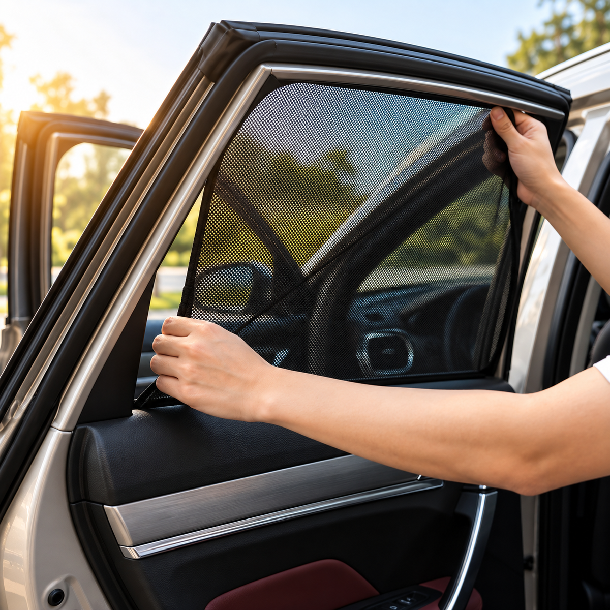 Magnetic Mesh Car Window Sunshade