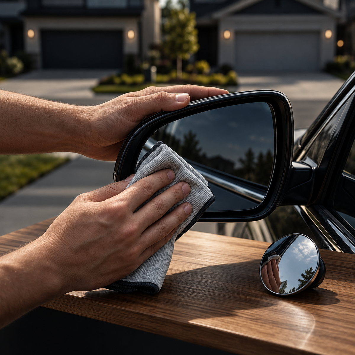 360° Adjustable Frameless Blind Spot Mirrors