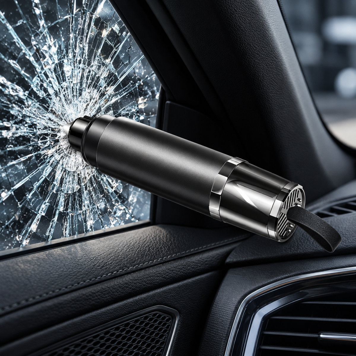 2-in-1 Car Emergency Window Breaker & Seat Belt Cutter