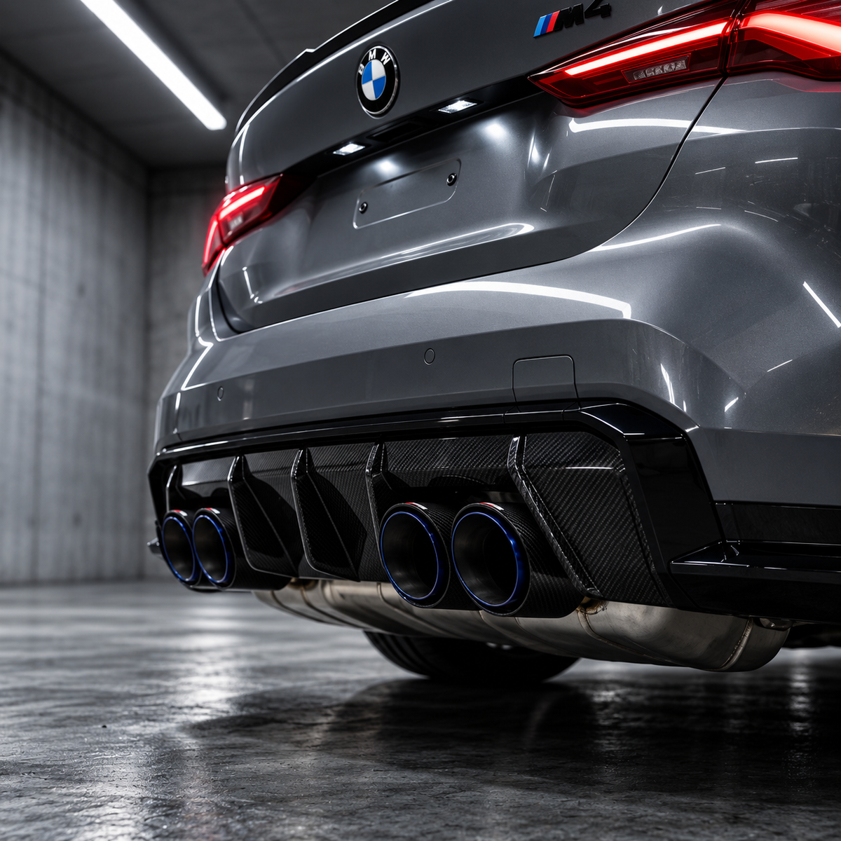 Carbon Fibre Dual-Outlet Exhaust Tip – 63mm Inlet