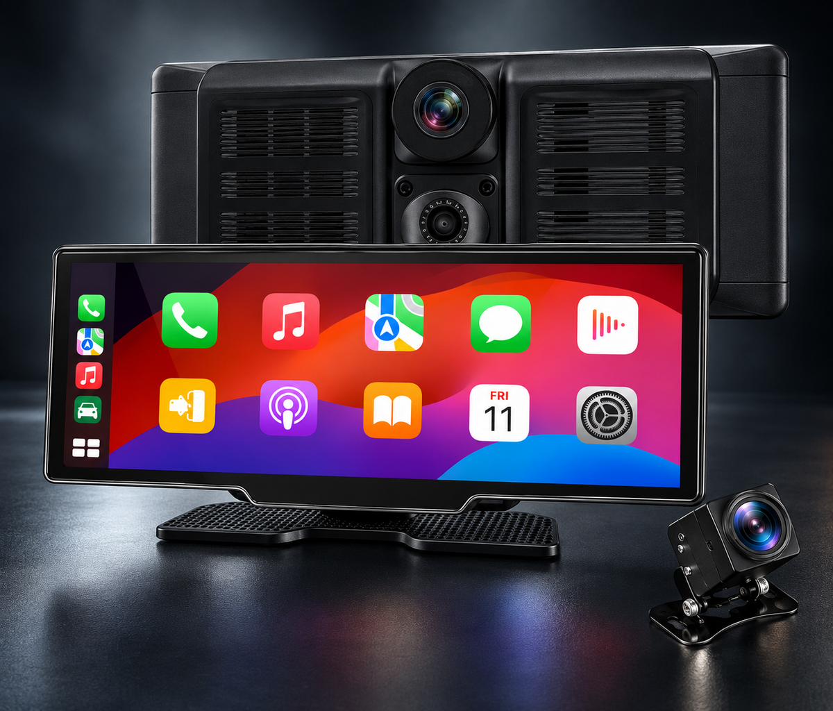 Wireless CarPlay & Android Auto 10" Display with Optional Dual Camera