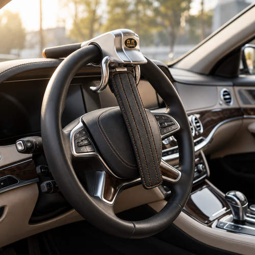 Anti-Theft Steering Wheel Lock with Alarm