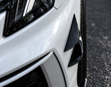 Universal Front Bumper Canards – Gloss Black