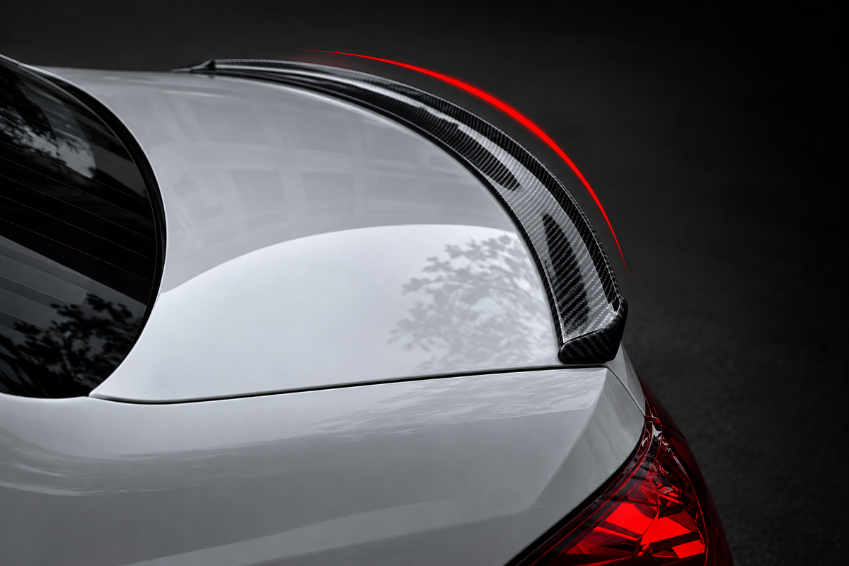 Universal Carbon Fibre Style Rear Spoiler Lip