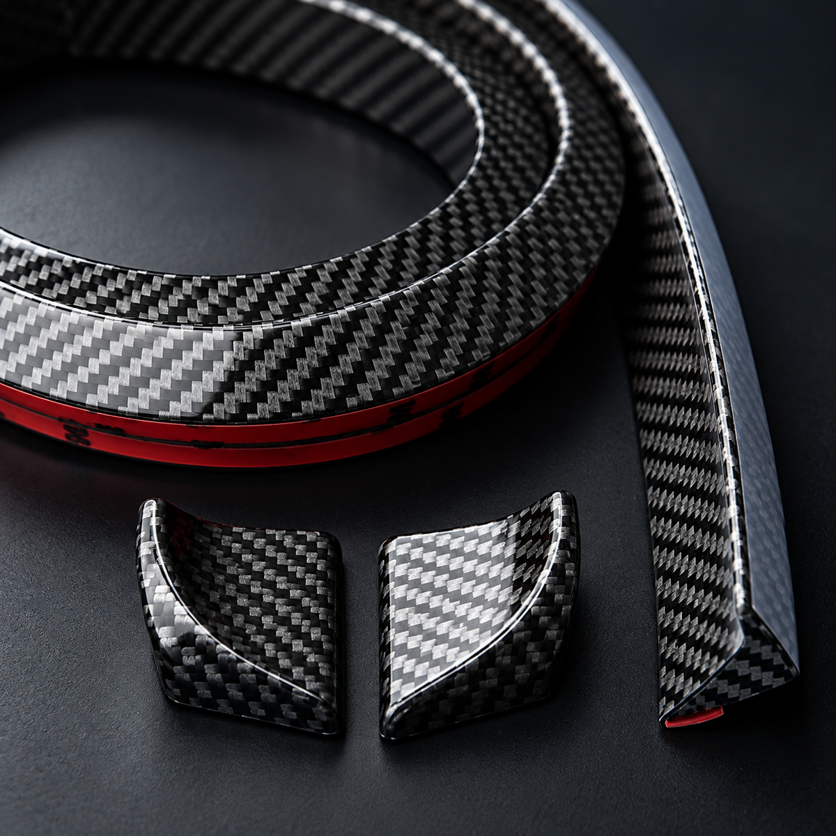 Universal Carbon Fibre Style Rear Spoiler Lip
