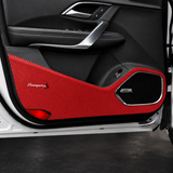 Carbon Fibre Style Door Kick Protectors - Geely Boyue PRO