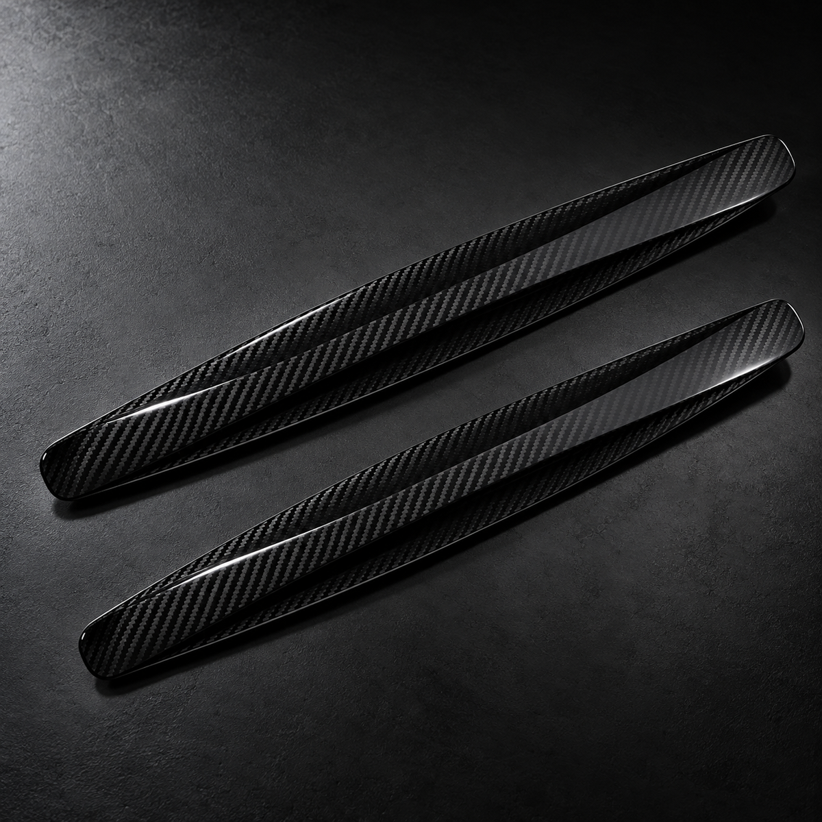 Carbon-Fibre Effect Car Bumper Protector Strips