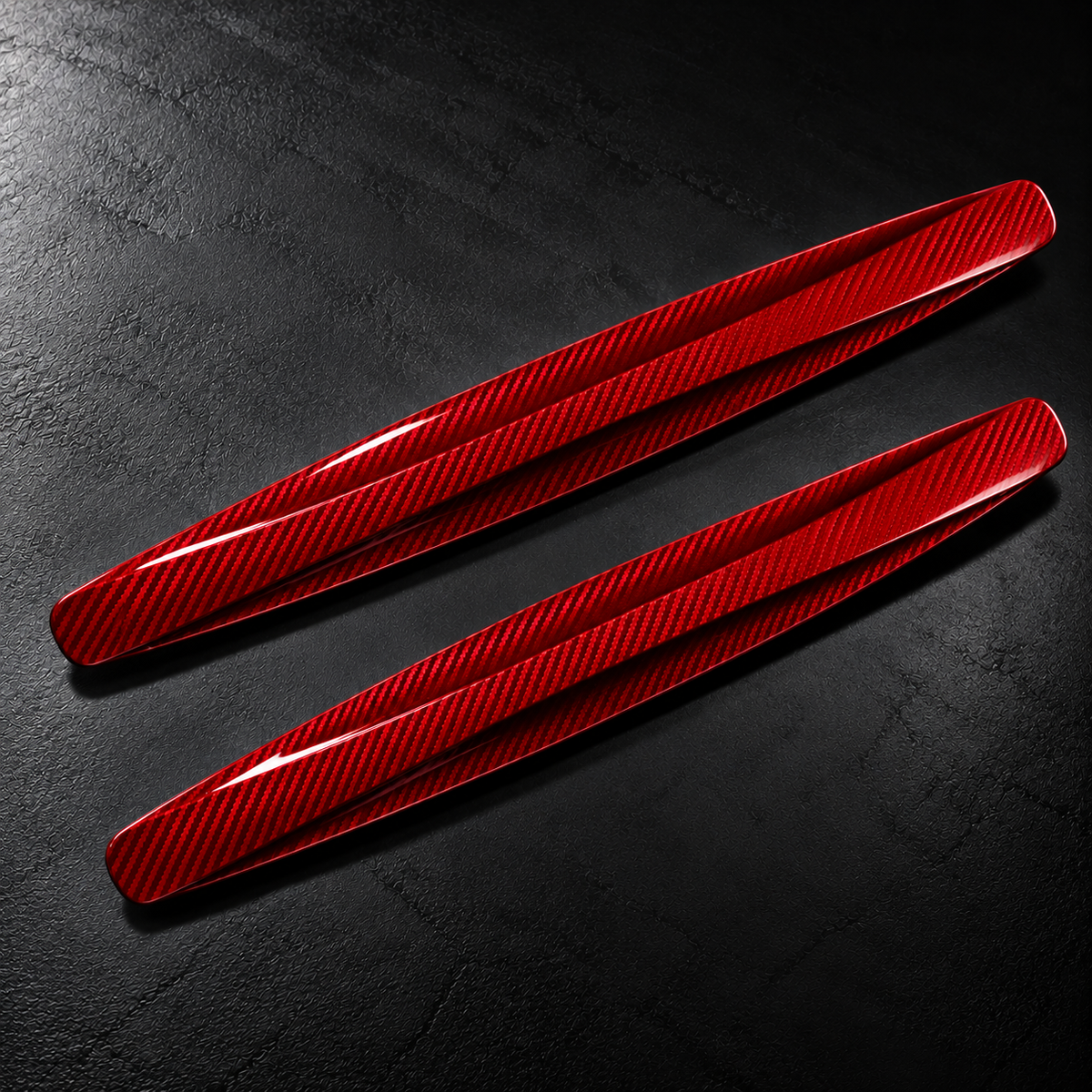 Carbon-Fibre Effect Car Bumper Protector Strips
