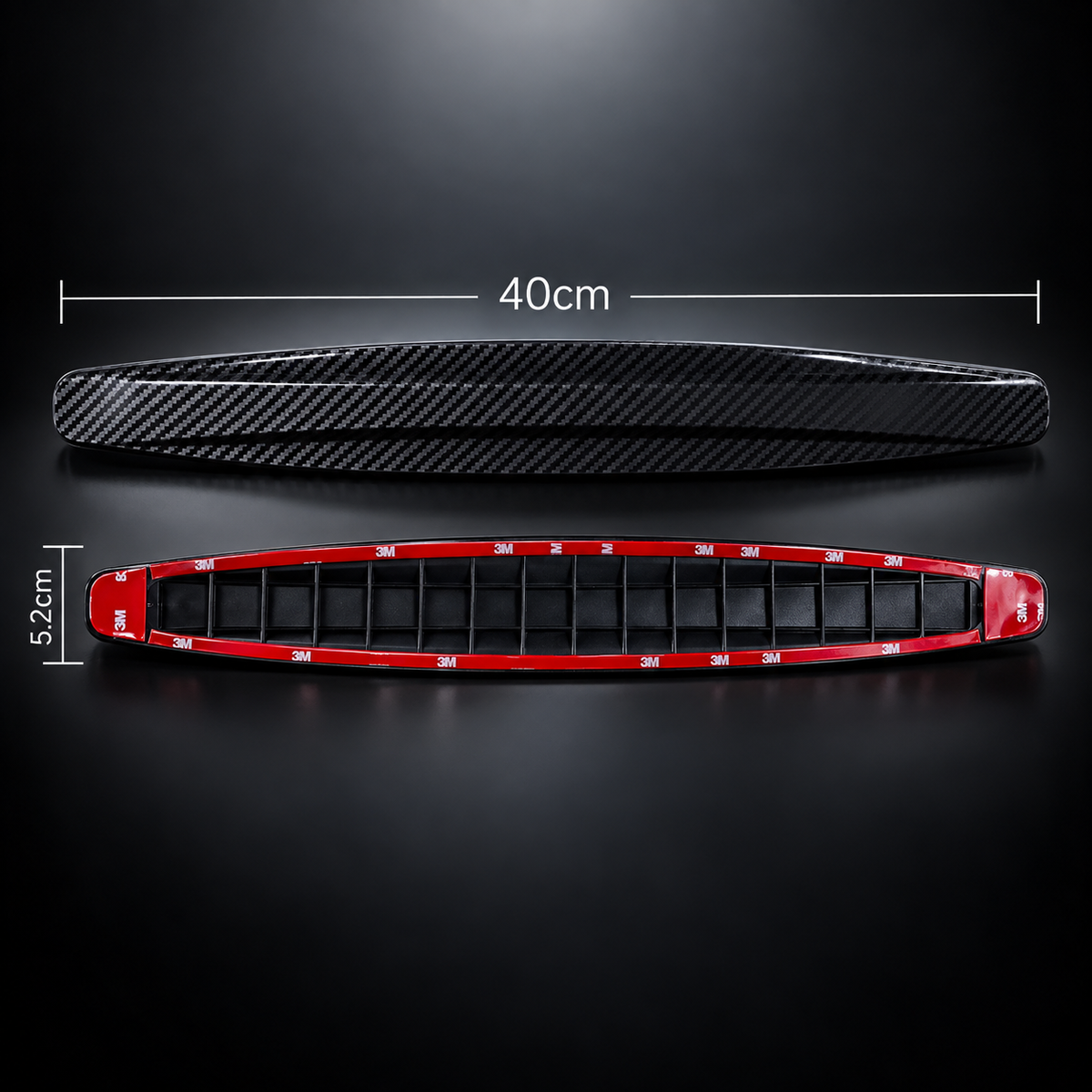 Carbon-Fibre Effect Car Bumper Protector Strips