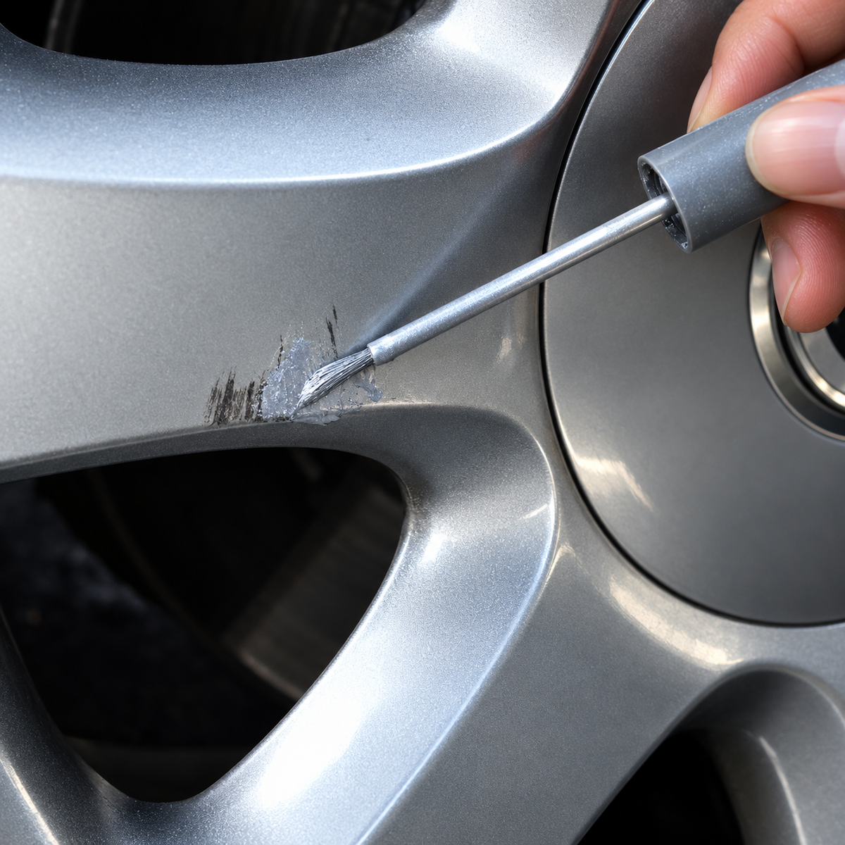 Silver Alloy Wheel Touch-Up Paint Pen – 12ml