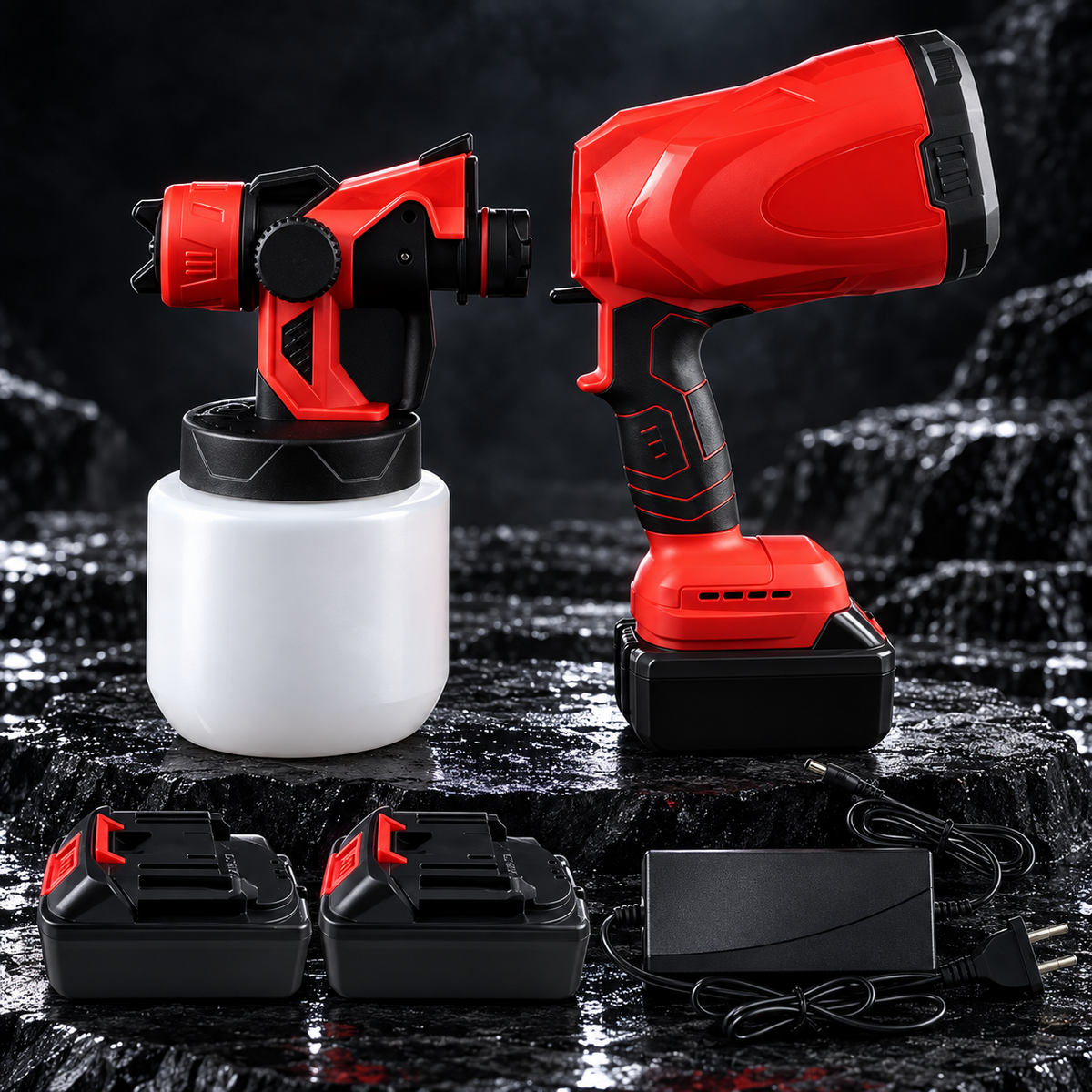 Cordless Car Paint Spray Gun Kit – Battery & Charger Included