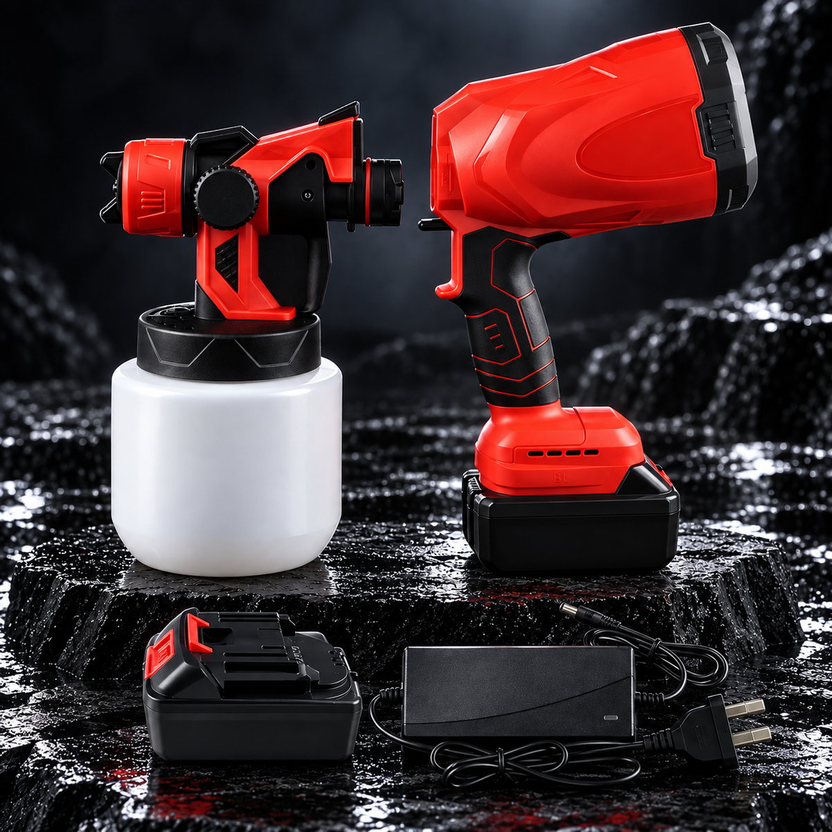 Cordless Car Paint Spray Gun Kit – Battery & Charger Included
