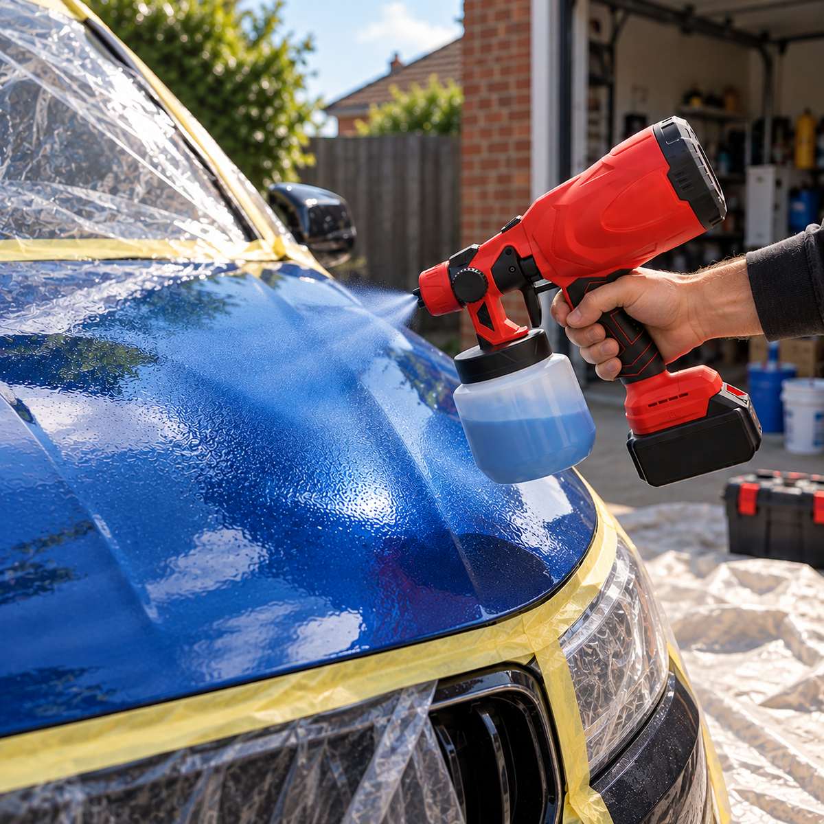 Cordless Car Paint Spray Gun Kit – Battery & Charger Included