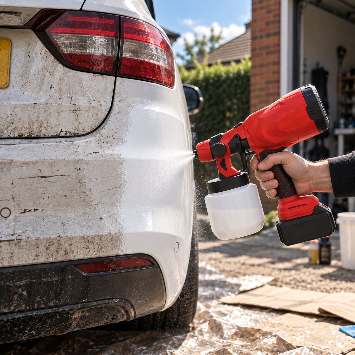 Cordless Car Paint Spray Gun Kit – Battery & Charger Included