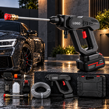 Cordless Car Wash Gun Kit with Carry Case