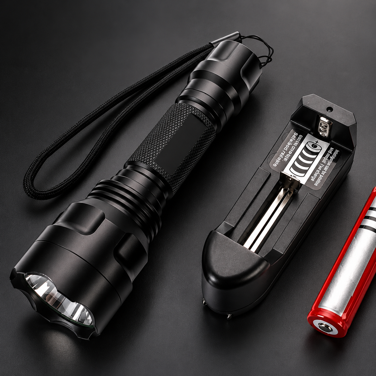 High-Power Rechargeable LED Flashlight