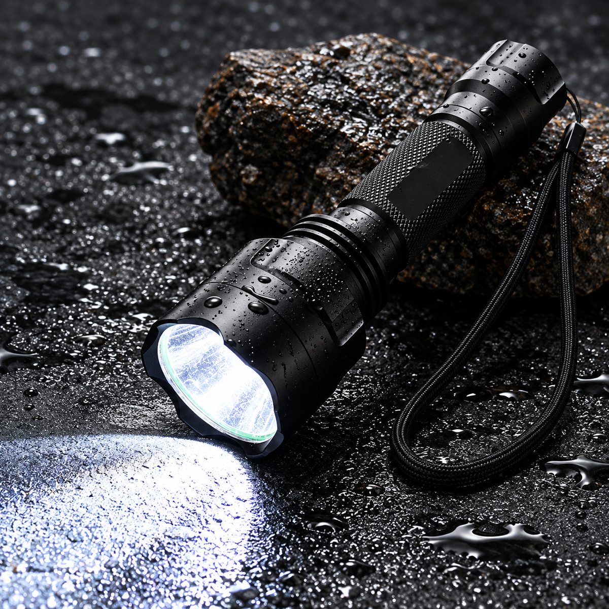 High-Power Rechargeable LED Flashlight