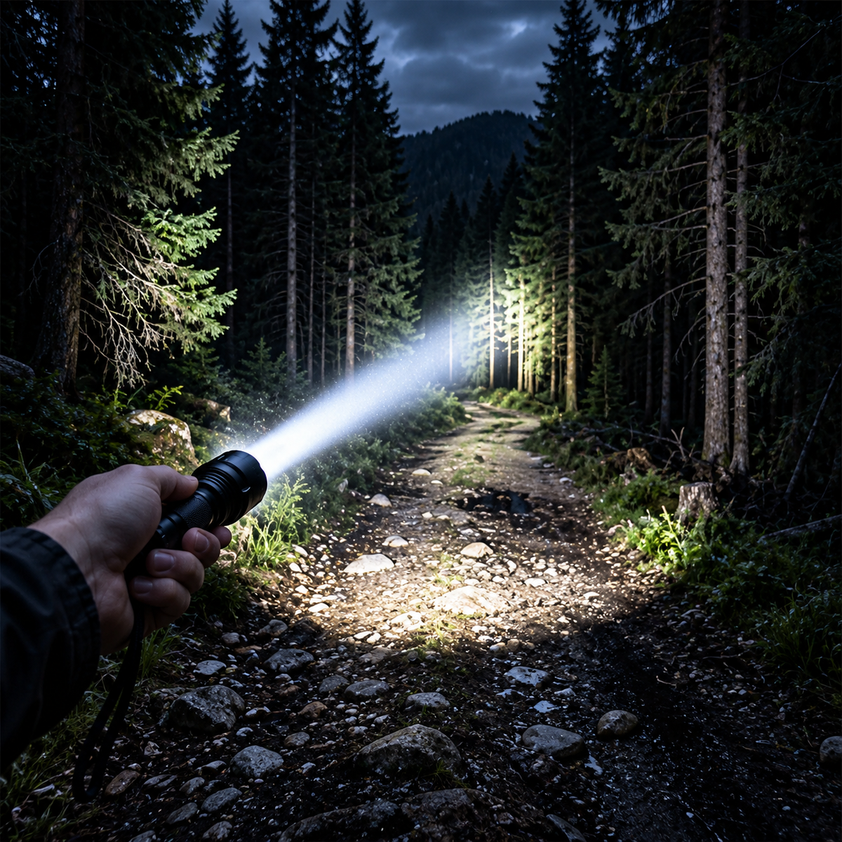 High-Power Rechargeable LED Flashlight
