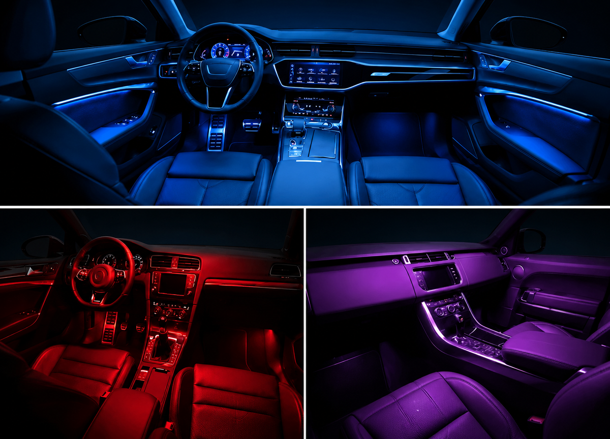 72-LED RGB Car Interior Ambient Lighting Kit