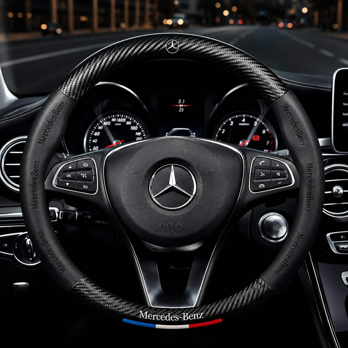 Carbon Fibre Steering Wheel Cover