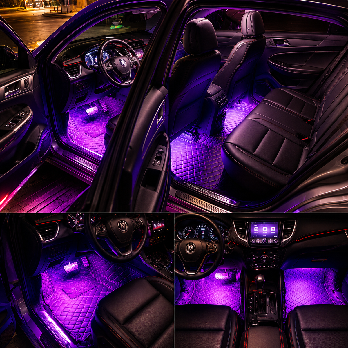 72-LED RGB Car Interior Ambient Lighting Kit