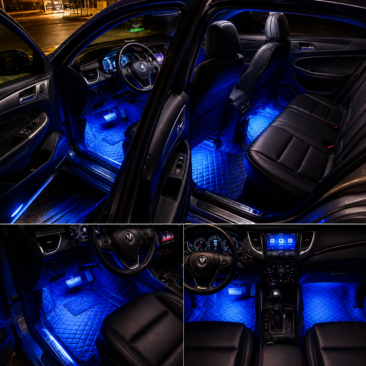 72-LED RGB Car Interior Ambient Lighting Kit
