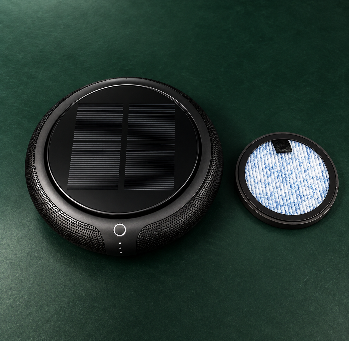 Solar Car Air Purifier with USB Power