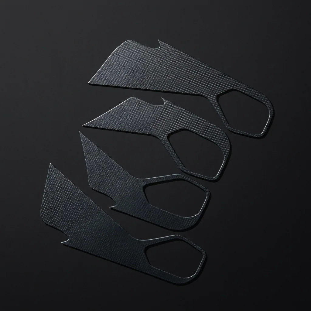 Carbon Fibre Style Door Kick Protectors - Geely Boyue PRO