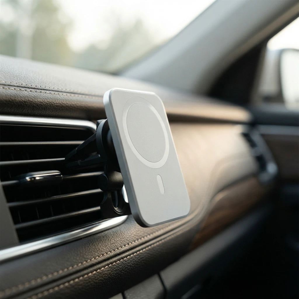 15W Magnetic Wireless Car Charger & Phone Mount